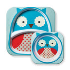 Skip Hop set farfurie si bol Zoo 6m+ Bufnita 252203 02