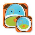 Skip Hop set farfurie si bol Zoo 6m+ Catel 05
