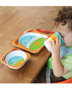 Skip Hop set farfurie si bol Zoo 6m+ Catel 03