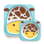 Skip Hop set farfurie si bol Zoo 6m+ Girafa 252213 01