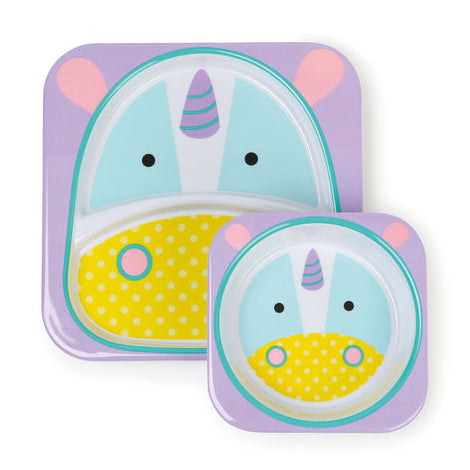 Skip Hop set farfurie si bol Zoo 6m+ Unicorn 252221 05 Imagine principală a produsului