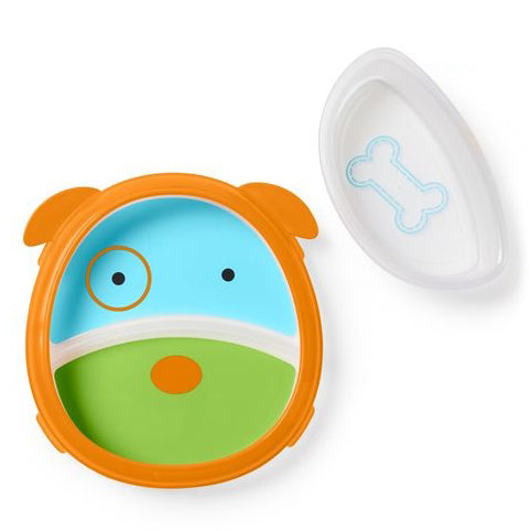 Skip Hop set farfurie si bol Zoo Smart 6m+ Catel 252228 01 Imagine principală a produsului