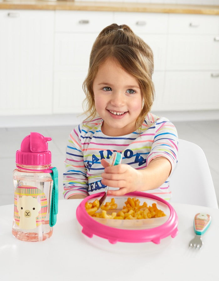 Skip Hop set farfurie si bol Zoo Smart 6m+ Lama 252237 05