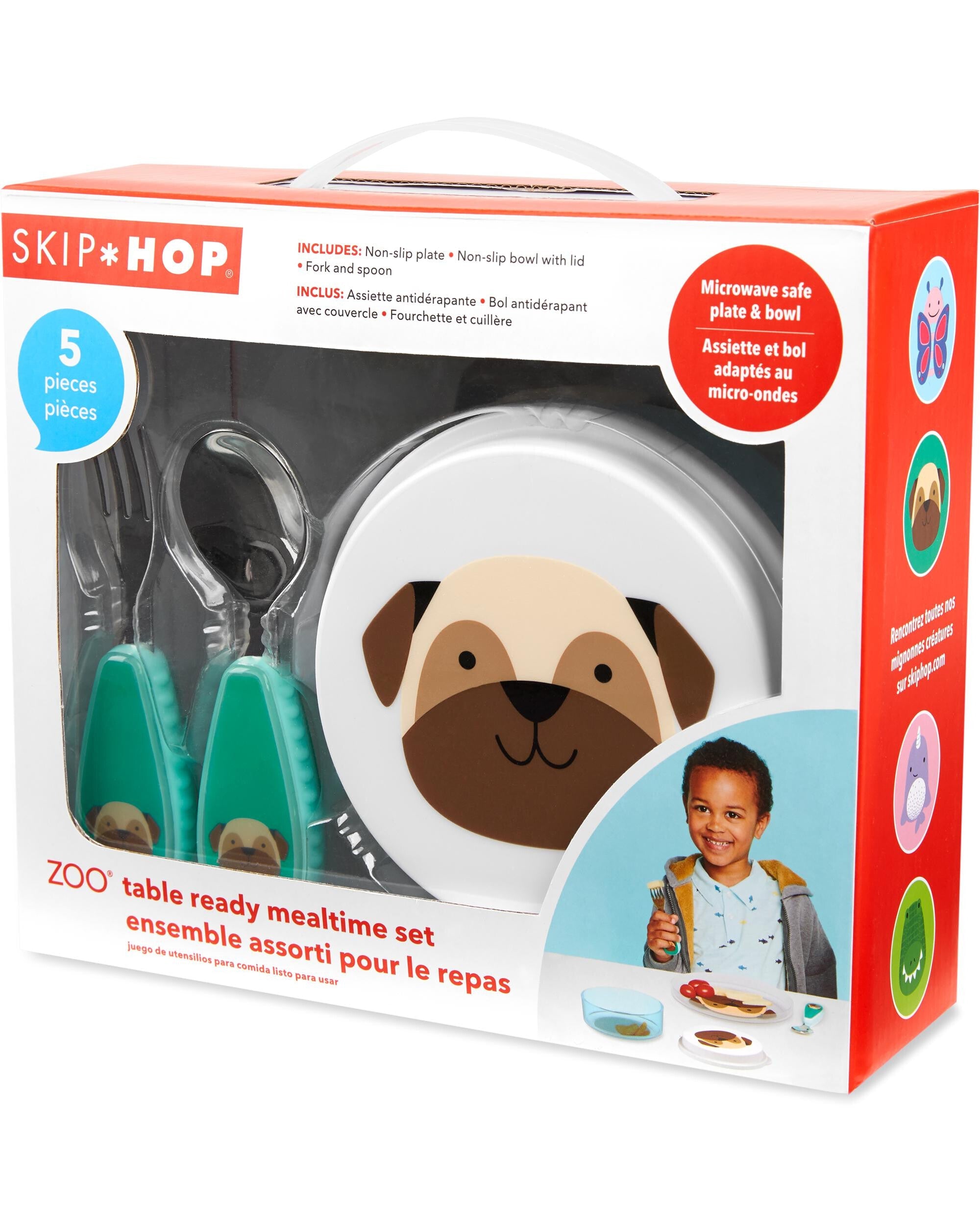 Skip Hop set pentru pranz 12m+ Catelus Pug 9N582410 01 Imagine principală a produsului