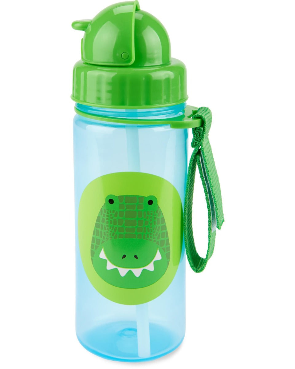 Skip Hop sticla cu pai Zoo 12m+ Crocodil
