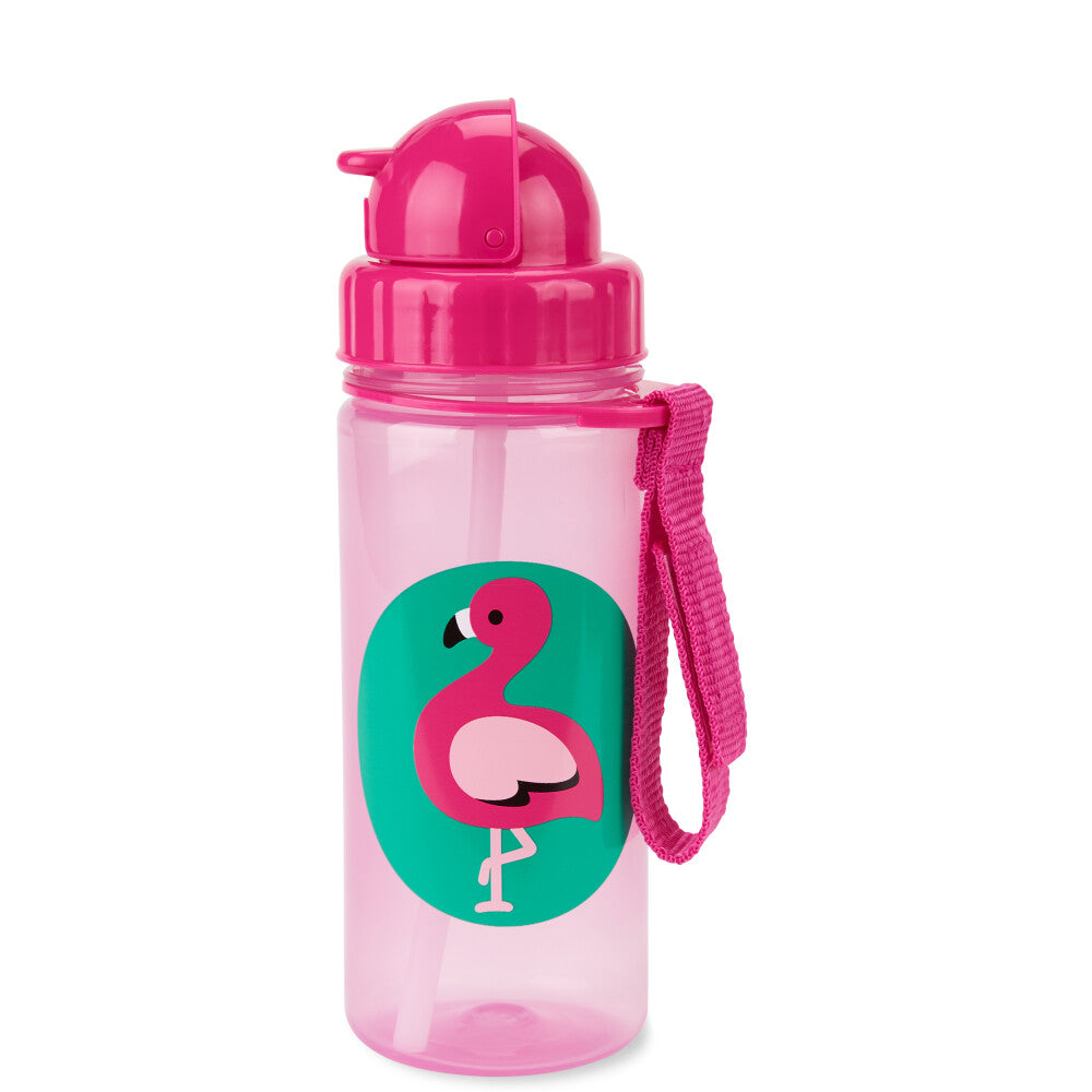 Skip Hop sticla cu pai Zoo 12m+ Flamingo 9N763010