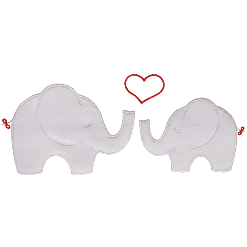 Ceba Baby lenjerie pat Marinar 3 piese Elefant - Sloniki - Alb