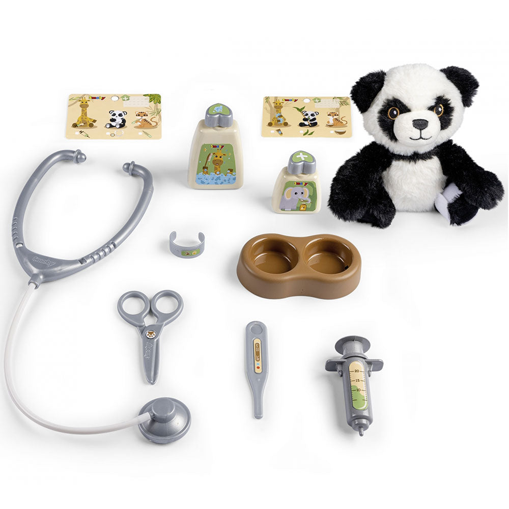 Smoby jucarie Animal Care Case cu 10 accesorii 3 ani+ 