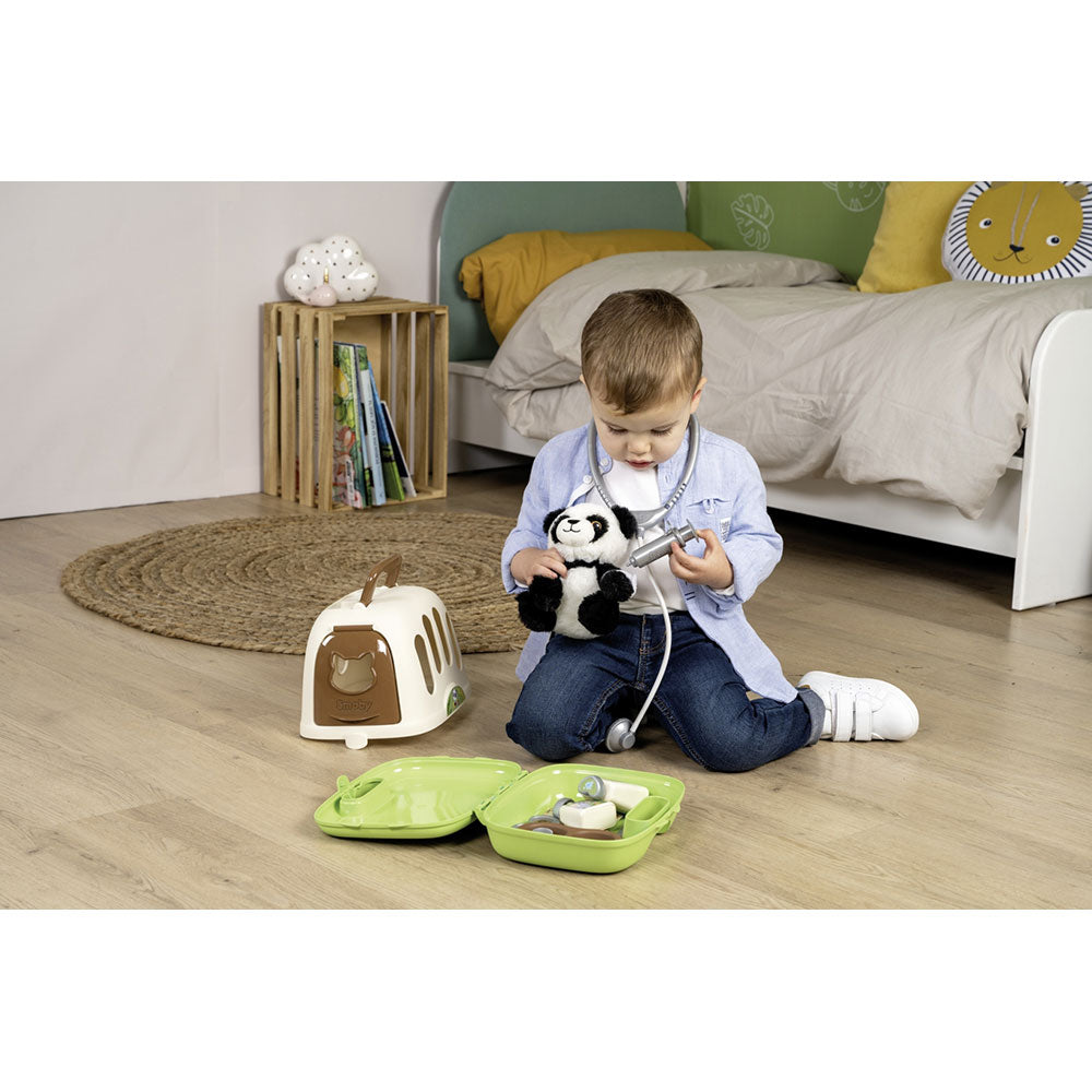 Smoby jucarie Animal Care Case cu 10 accesorii 3 ani+ 
