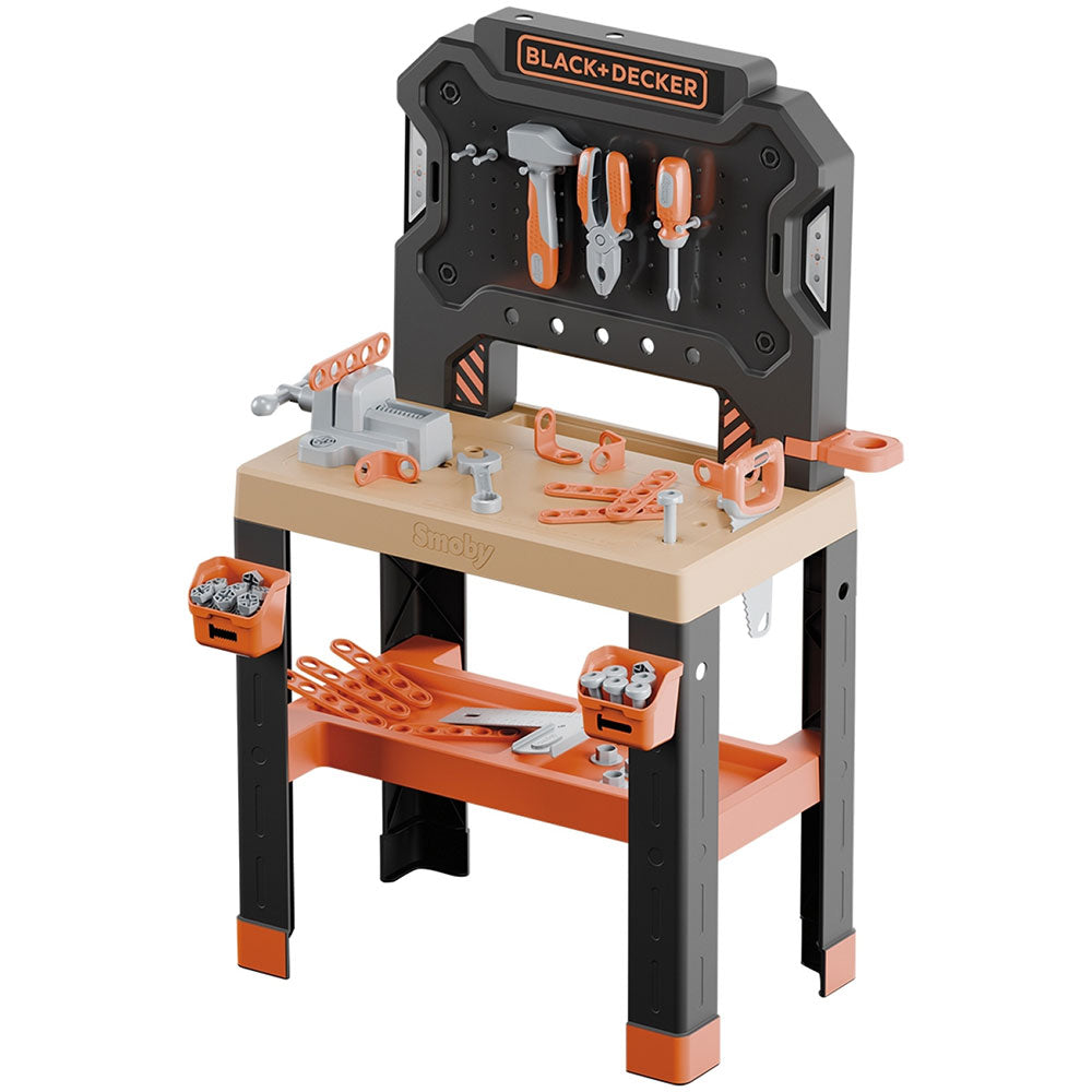 Smoby jucarie Atelier Black & Decker Bricolo Center cu 78 accesorii 3 ani+ 