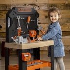 Smoby jucarie Atelier Black & Decker Bricolo Center cu 78 accesorii 3 ani+ 