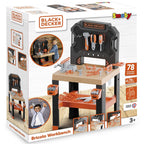 Smoby jucarie Atelier Black & Decker Bricolo Center cu 78 accesorii 3 ani+ 