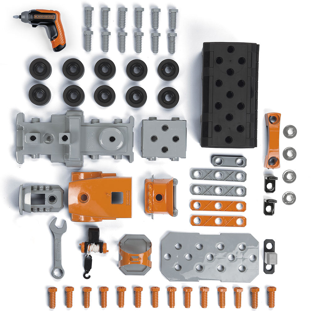 Smoby Set Camion si bormasina mecanica Black&Decker Bricolo Truck + Mini Drill 3 ani+ 