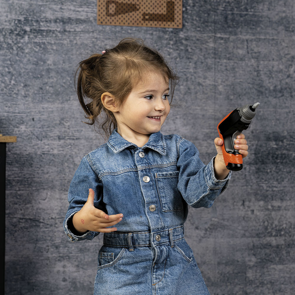 Smoby Set Camion si bormasina mecanica Black&Decker Bricolo Truck + Mini Drill 3 ani+ 