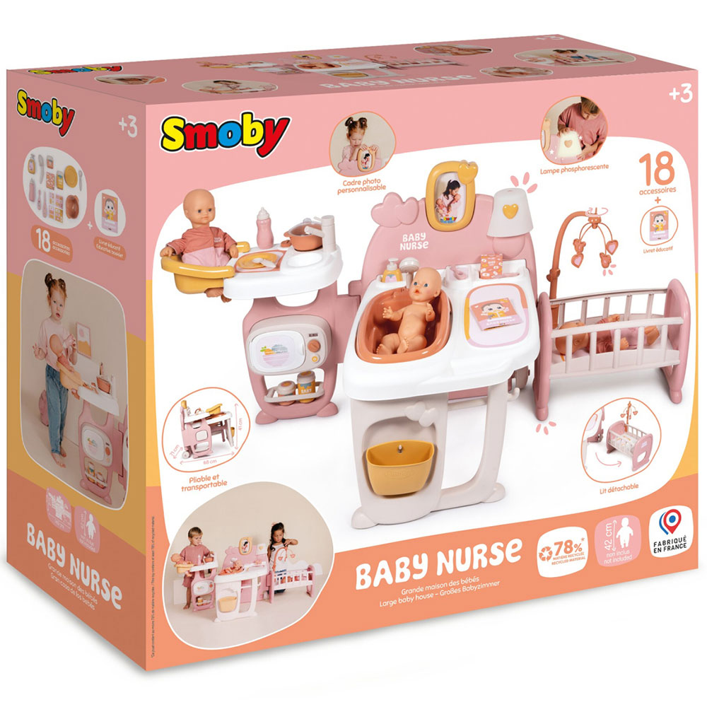 Smoby centru de ingrijire pentru papusi Smoby Baby Nurse Large Doll`s Play Center 3 ani+