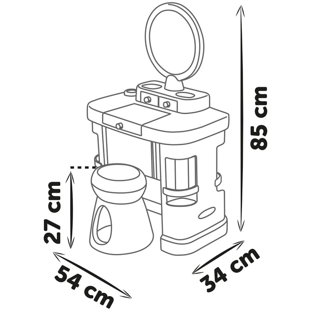 Smoby salon de infrumusetare My Beauty Dressing Table roz 3 ani+