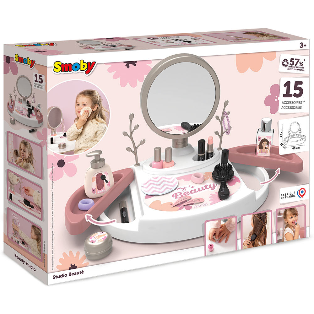 Smoby salon de infrumusetare My Beauty Studio cu 15 accesorii 3 ani+