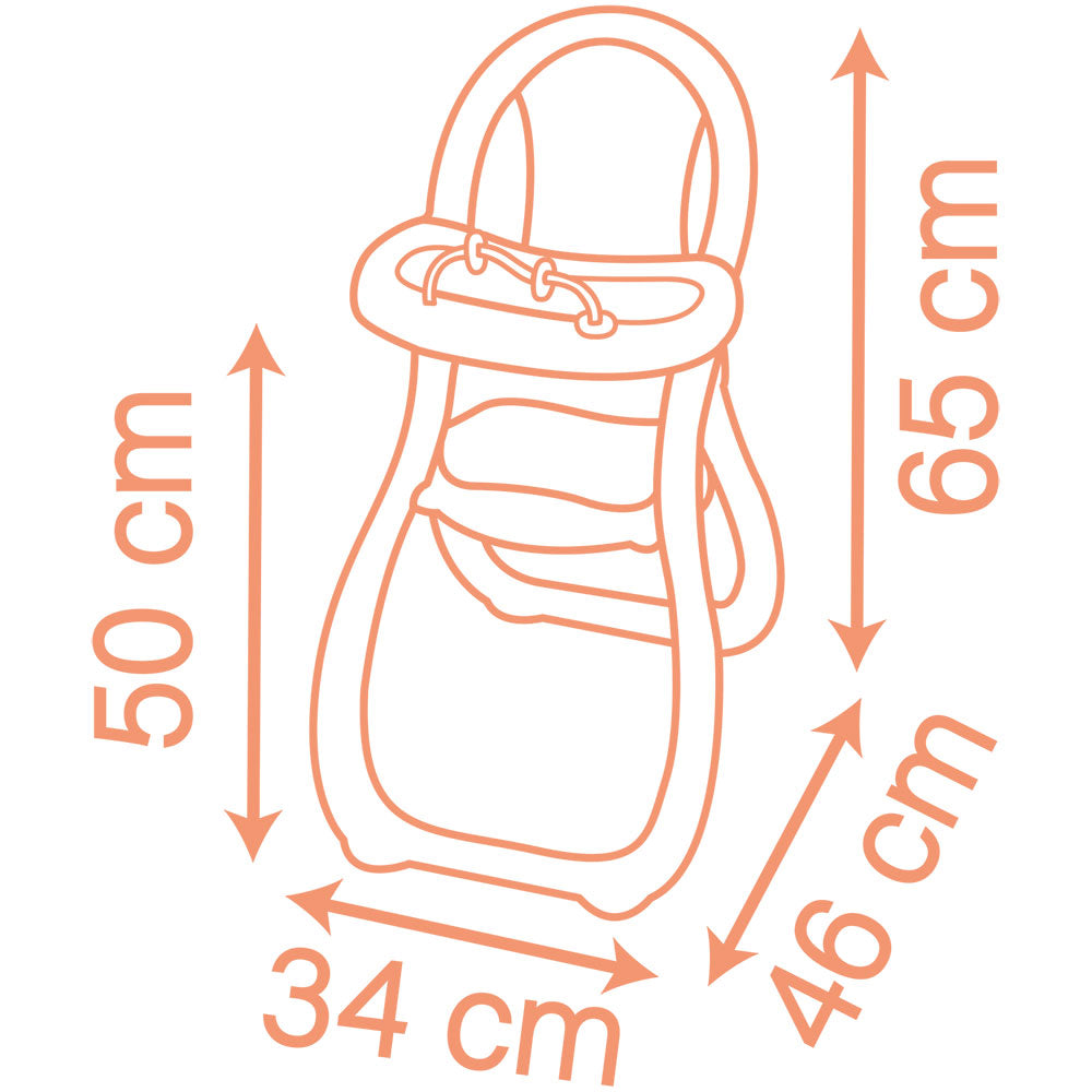 Smoby Scaun de masa pentru papusa Baby Nurse Highchair 2 ani+
