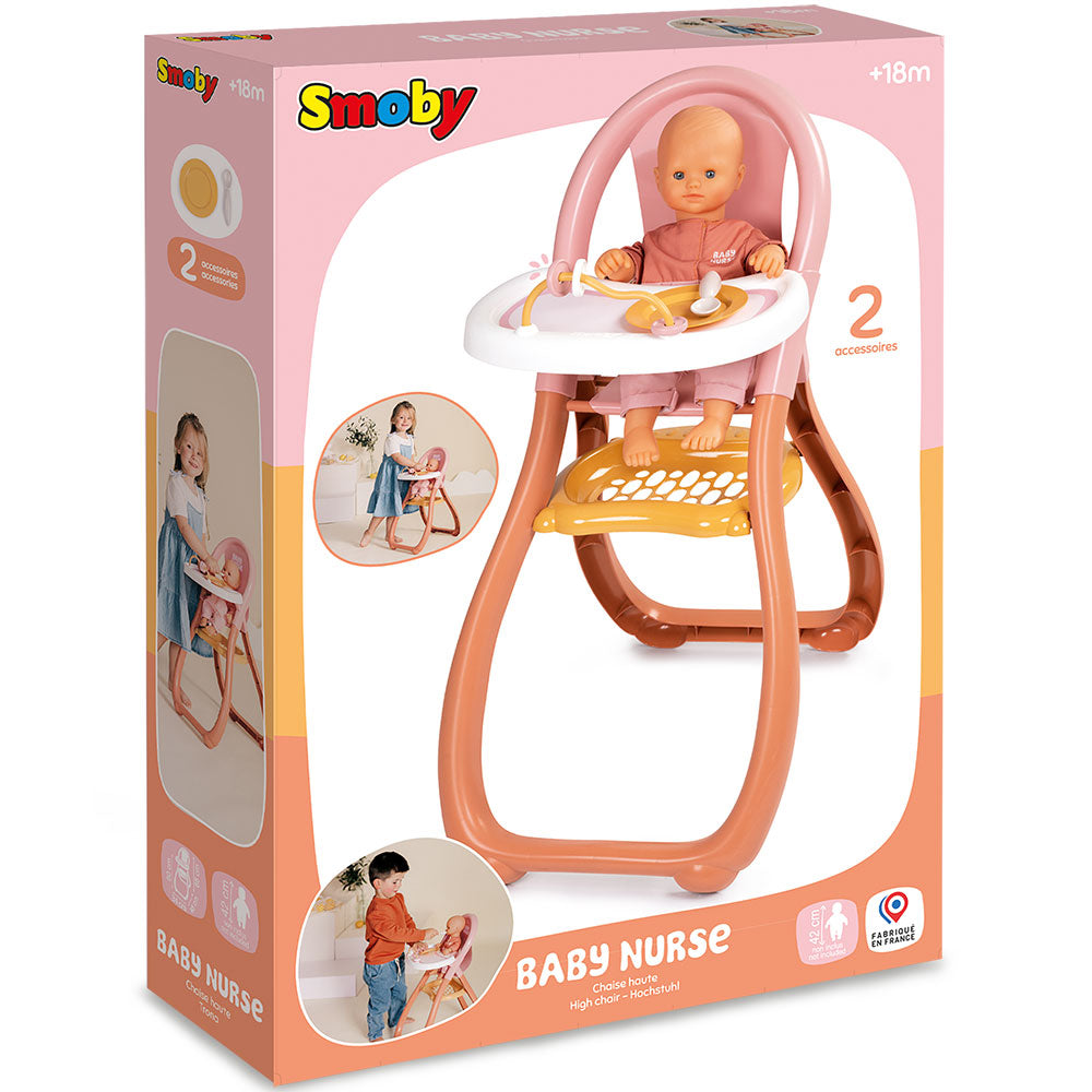 Smoby Scaun de masa pentru papusa Baby Nurse Highchair 2 ani+