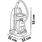 Smoby jucarie set curatenie cu troller si aspirator Rowenta maro cu 8 accesor 3 ani+ 