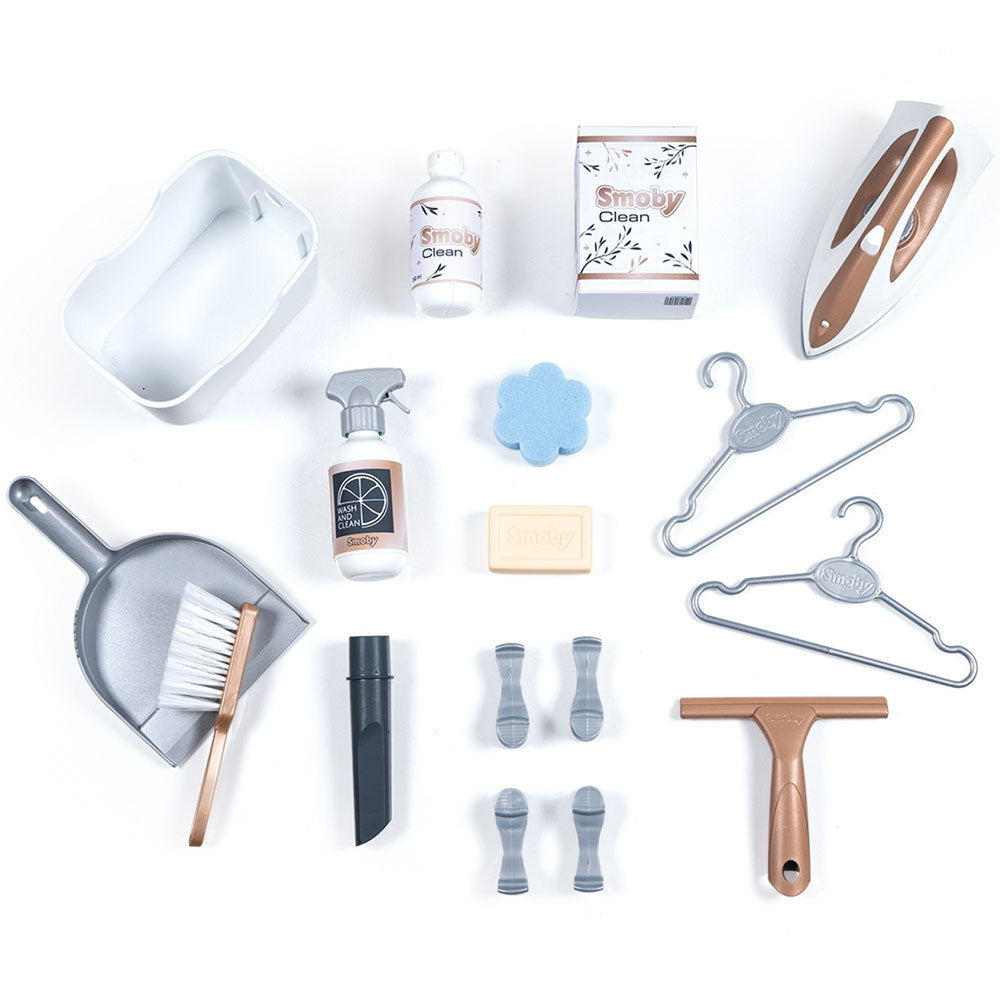 Smoby jucarie set spalatorie Rowenta Wash&Clean Laundry maro 3 ani+ 