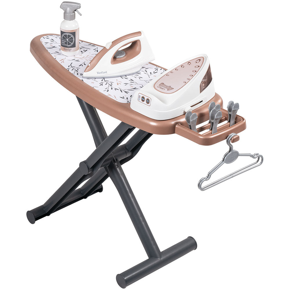 Smoby Jucarie masa si fier de calcat Tefal Ironing Board + Stream Iron 3 ani+