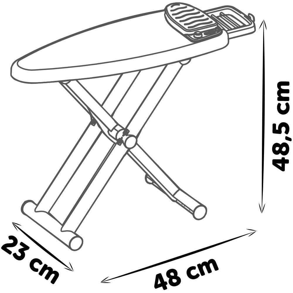 Smoby Jucarie masa si fier de calcat Tefal Ironing Board + Stream Iron 3 ani+