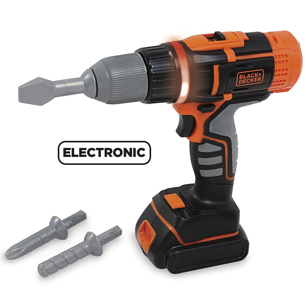 Smoby bormasina electronica Black&Decker cu accesorii  02