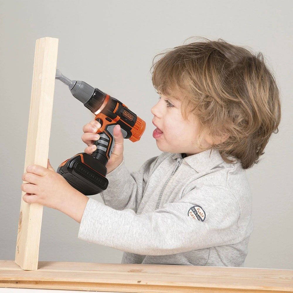 Smoby bormasina electronica Black&Decker cu accesorii 0 3