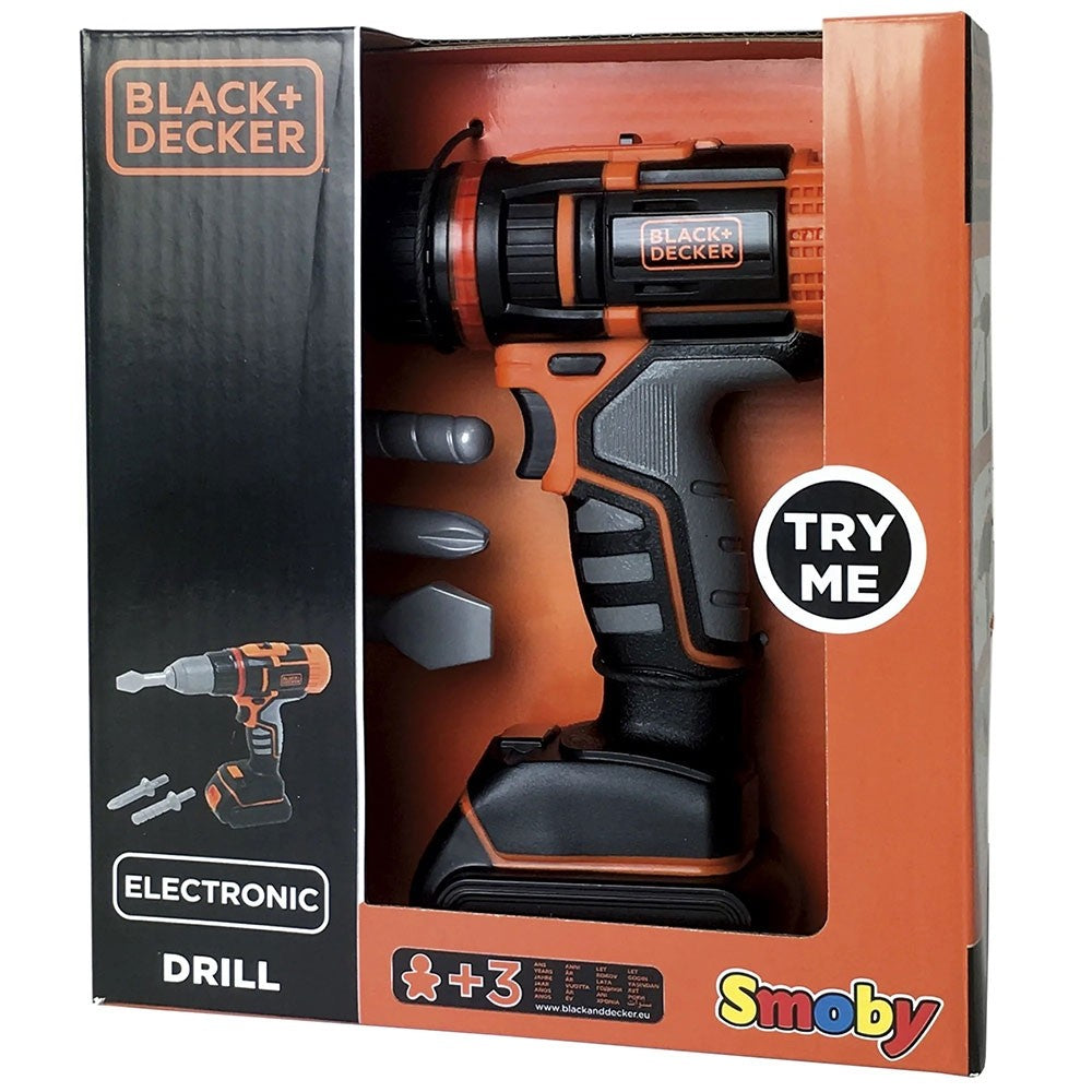 Smoby bormasina electronica Black&Decker cu accesorii  04