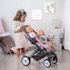 Smoby carucior pentru papusi Maxi Cosy Quinny Twin 3 ani  04