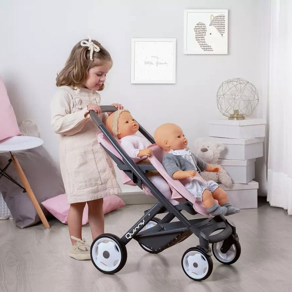 Smoby carucior pentru papusi Maxi Cosy Quinny Twin 3 ani  04