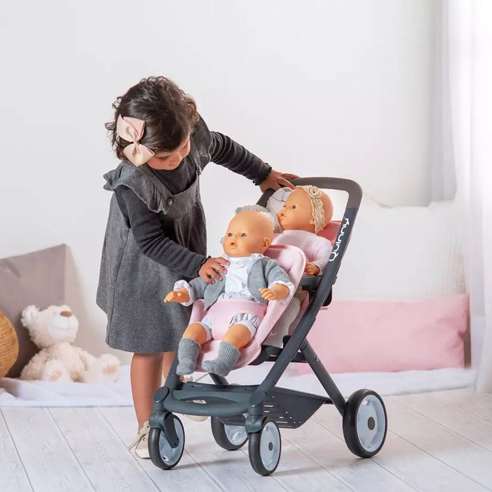 Smoby carucior pentru papusi Maxi Cosy Quinny Twin 3 ani  05