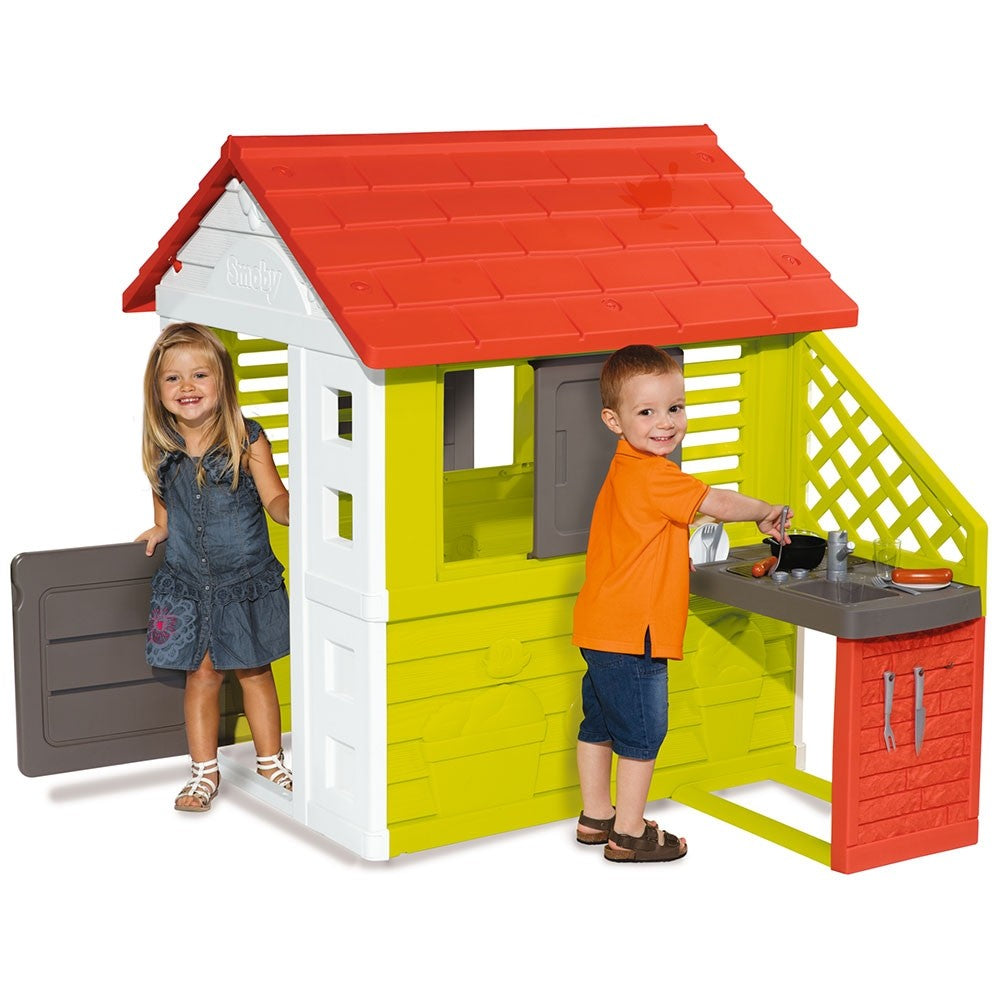 Smoby casuta pentru copii cu bucatarie Nature 2 ani+ S7600810713.02