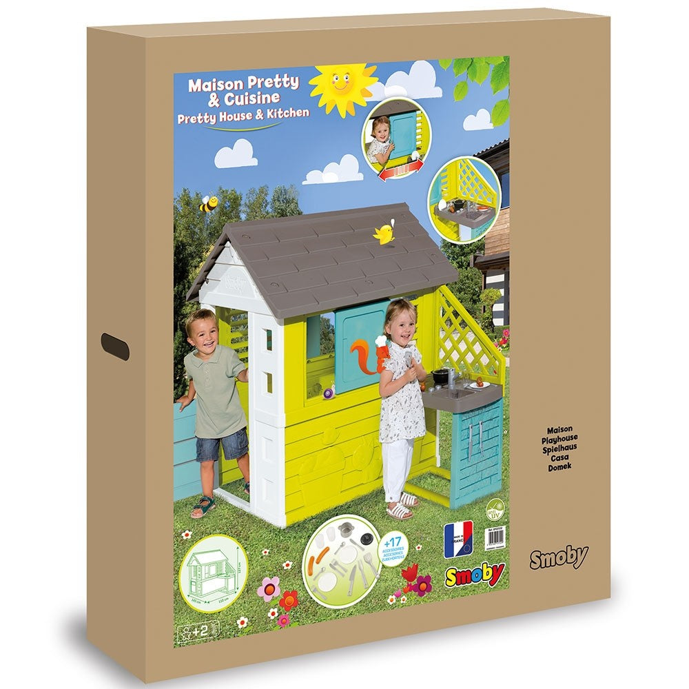 Smoby casuta pentru copii cu bucatarie Pretty 06