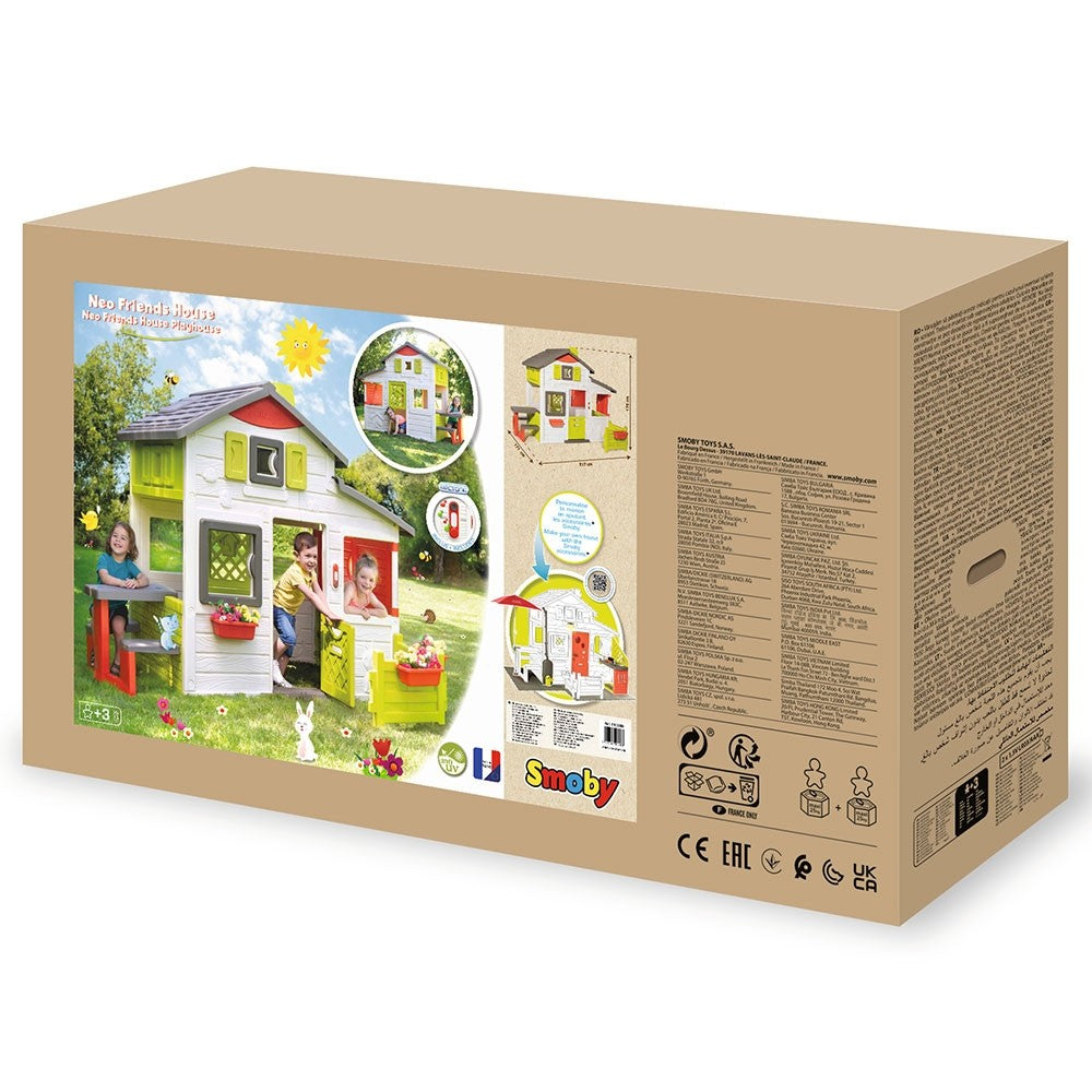 Smoby Friends casuta pentru copii Playhouse Neo cu gradina 05
