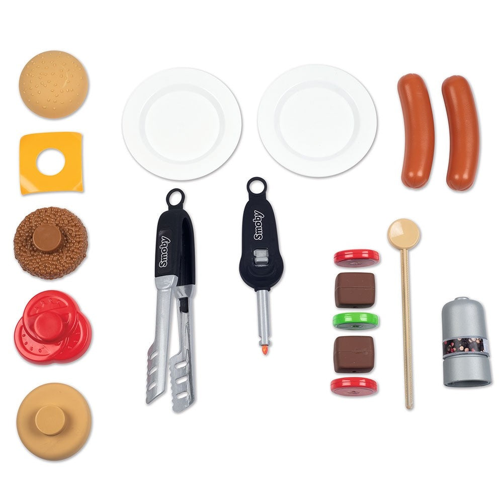 Smoby jucarie Gratar BBQ cu 18 accesorii 3 ani+ Imagine secundară a produsului