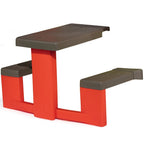Smoby masa de picnic cu doua banci pentru casuta Jura Lodge 2 ani+ S7600810902.01