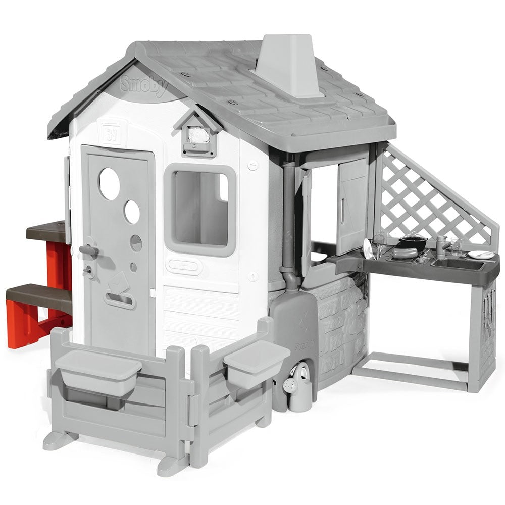 Smoby masa de picnic cu doua banci pentru casuta Jura Lodge 2 ani+ S7600810902.03