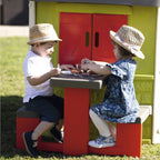 Smoby masa de picnic cu doua banci pentru casuta Jura Lodge 2 ani+ S7600810902.04