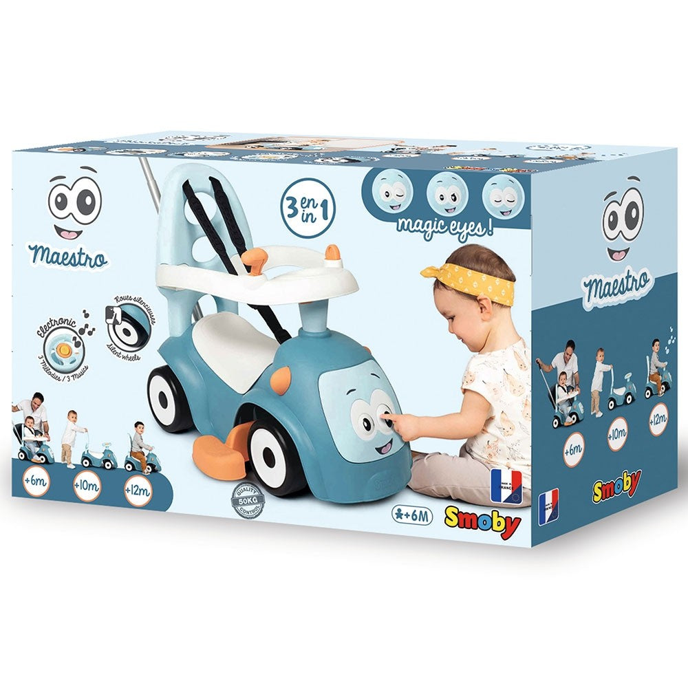 Smoby masinuta de impins Maestro 6m+