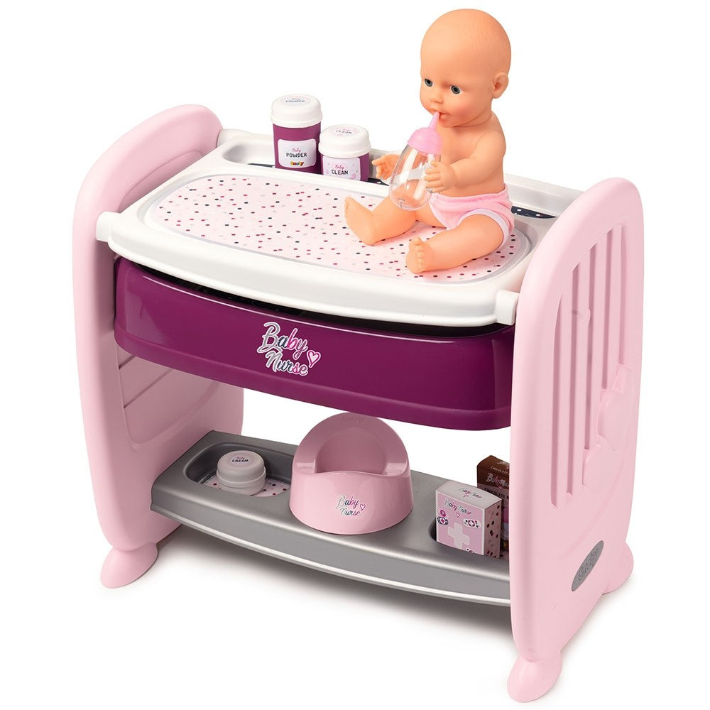Smoby patut Co-Sleeper pentru papusi Baby Nurse 01