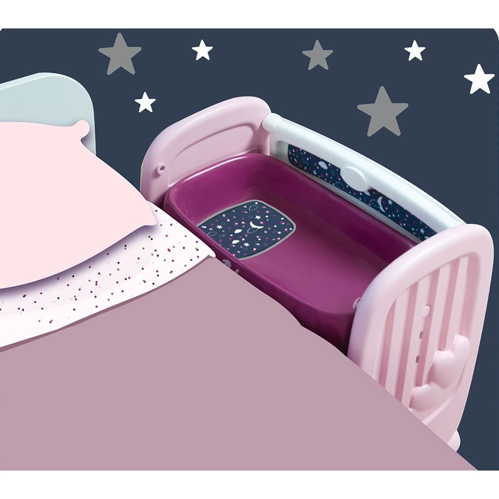 Smoby patut Co-Sleeper pentru papusi Baby Nurse 10