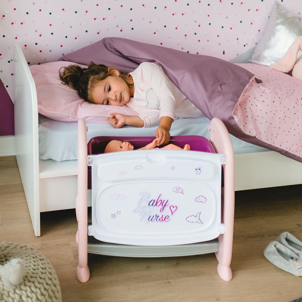 Smoby patut Co-Sleeper pentru papusi Baby Nurse 06