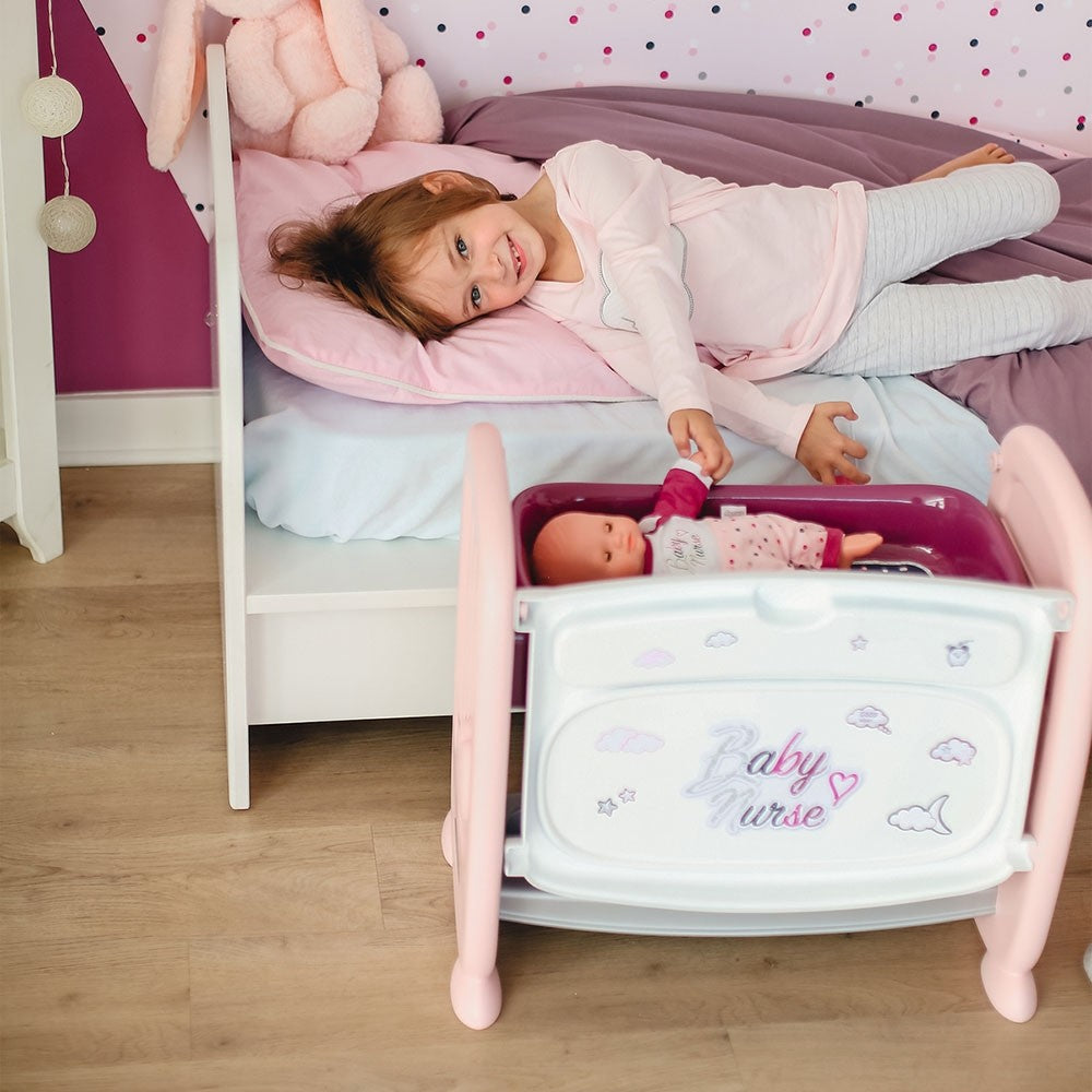 Smoby patut Co-Sleeper pentru papusi Baby Nurse 07