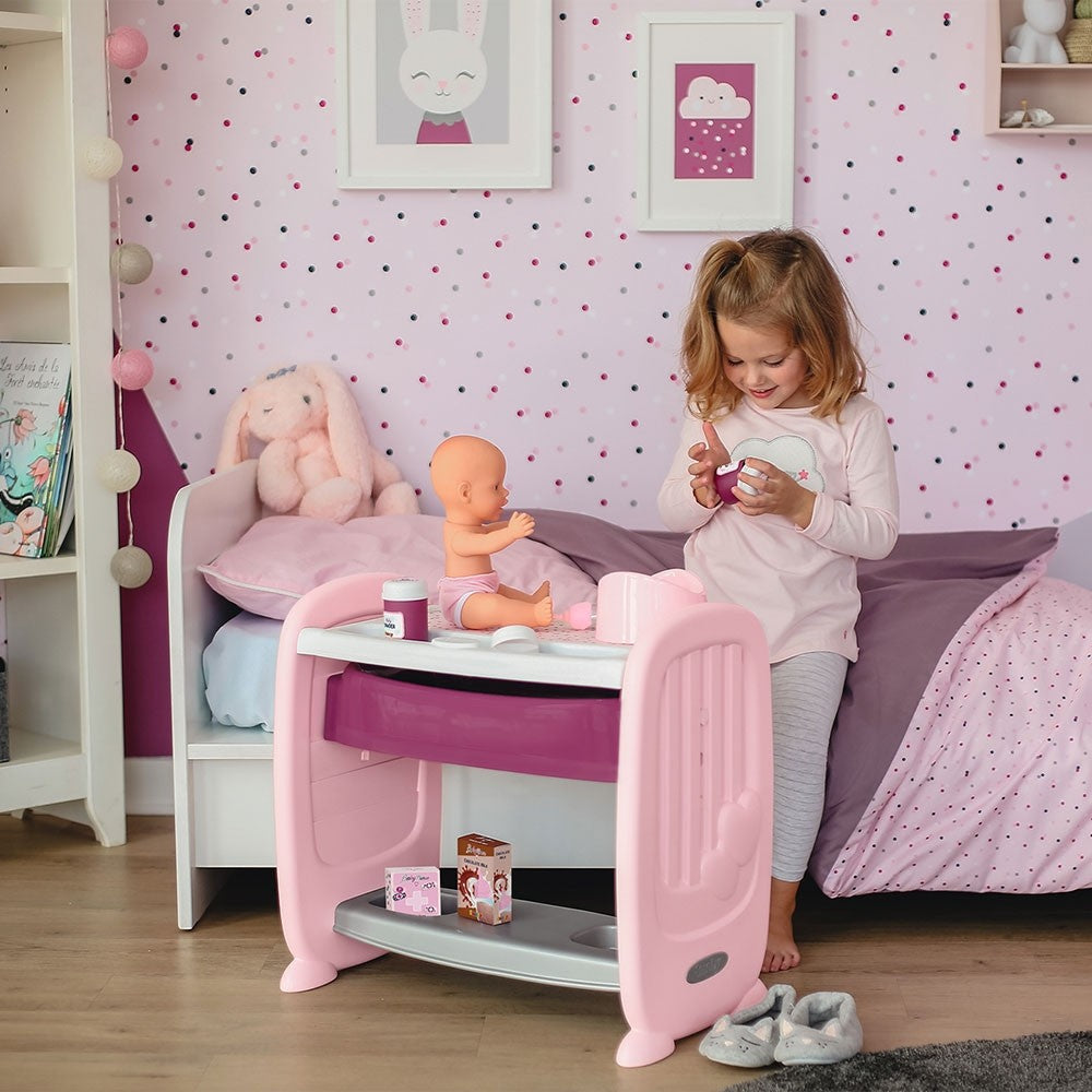 Smoby patut Co-Sleeper pentru papusi Baby Nurse 09