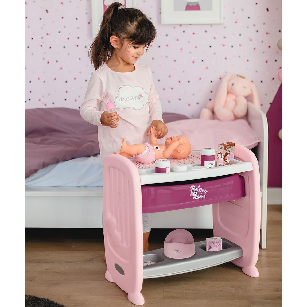 Smoby patut Co-Sleeper pentru papusi Baby Nurse 08