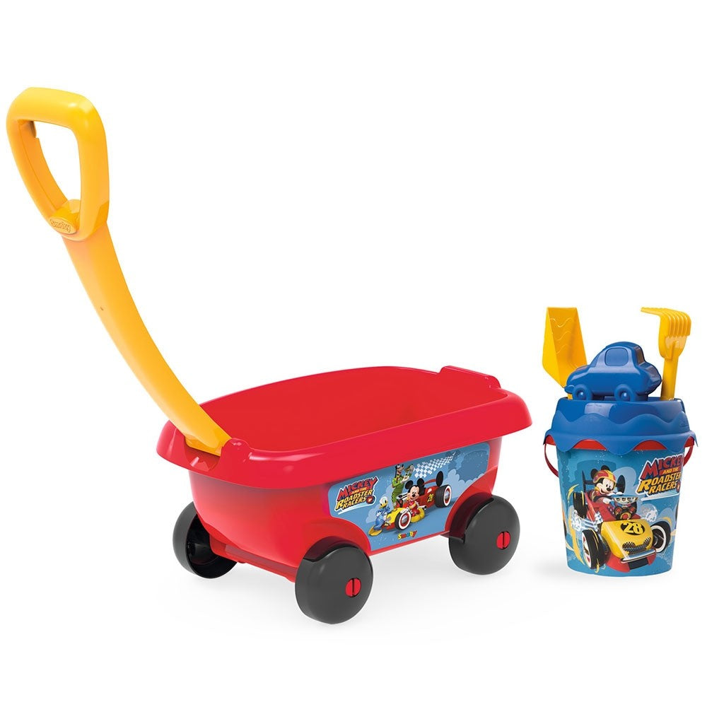Smoby set jucarii nisip carucior cu accesorii 18m+, Mickey S7600867003.01 Imagine principală a produsului
