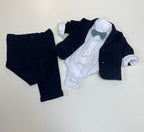 Soffi Baby compleu baieti botez LUDVIG 56-74 Bleu