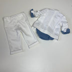 Soffi Baby compleu baieti botez LUDVIG 56-74 Cream
